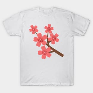 Cute Hibiscus Floral T-Shirt